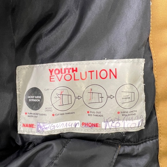 686 Youth 10K Snowboard Jacket Camo Brown Hooded Waterproof Insulated Winter - Picture 7 of 14